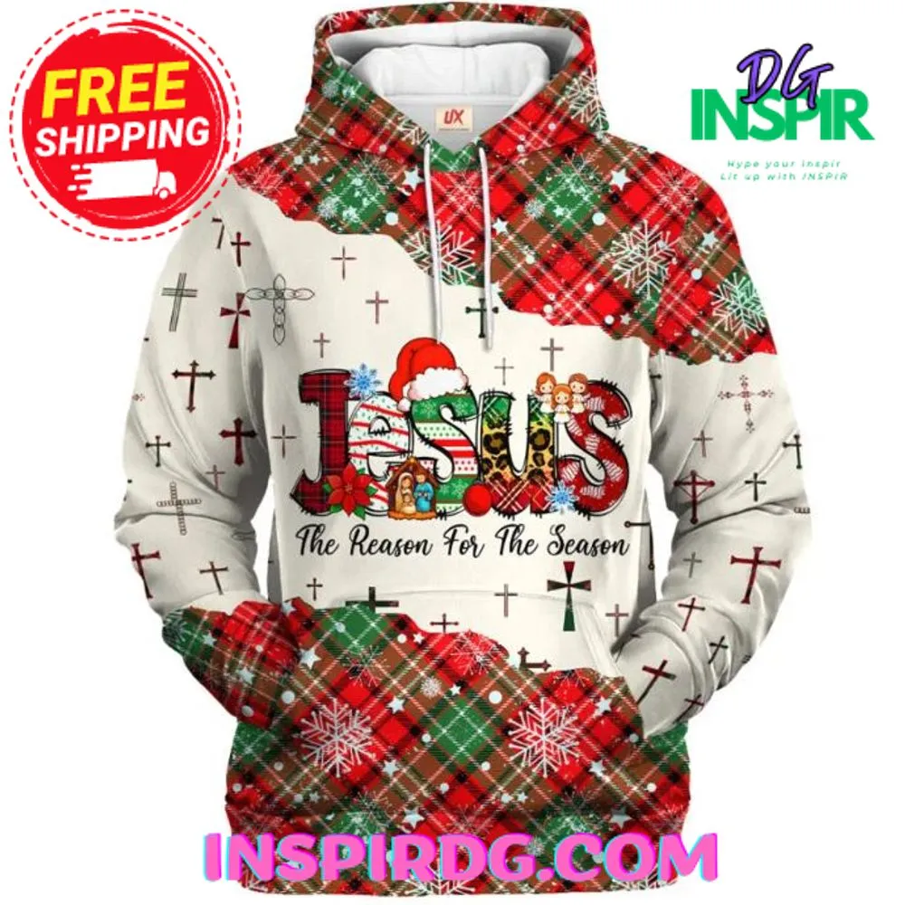 -Jesus The Reason For The Season Chirstmast Hoodie