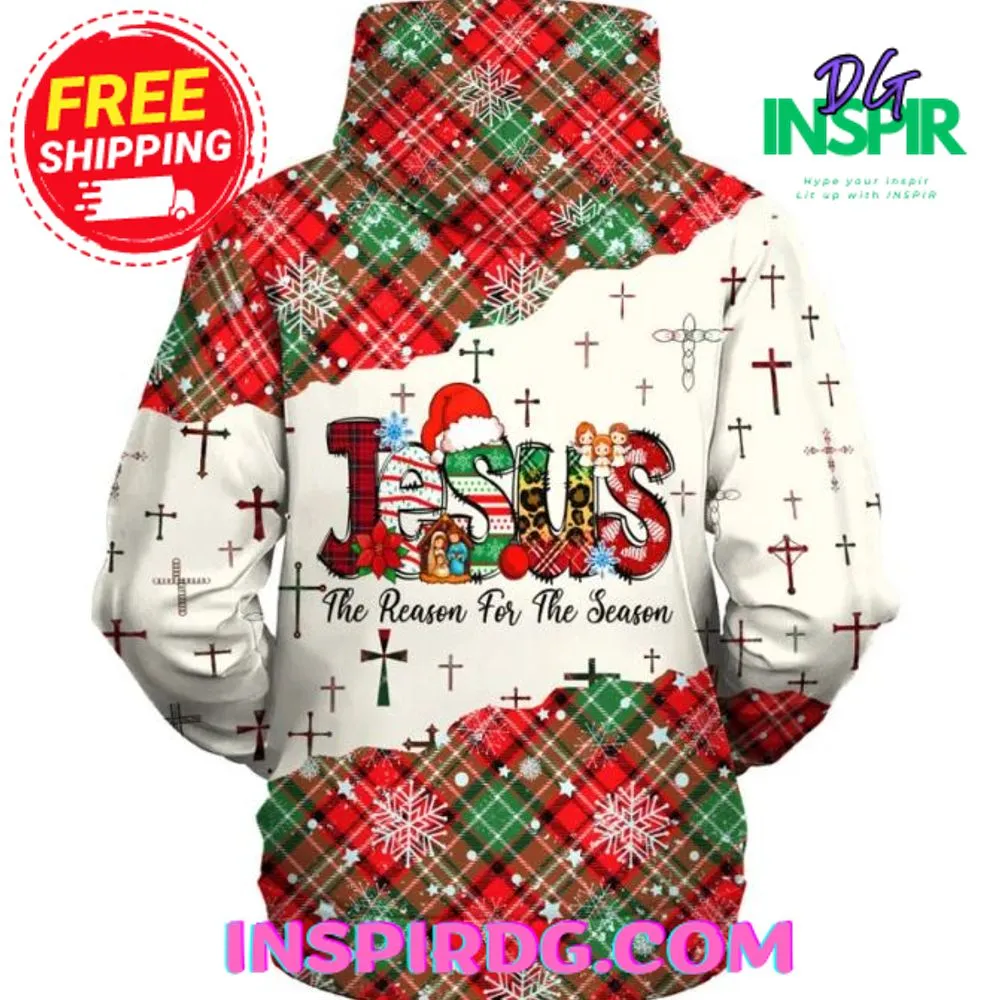 -Jesus The Reason For The Season Chirstmast Hoodie