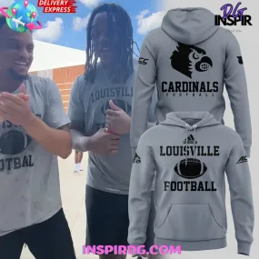 -Louisville Cardinals Football 2024 Grey Hoodie