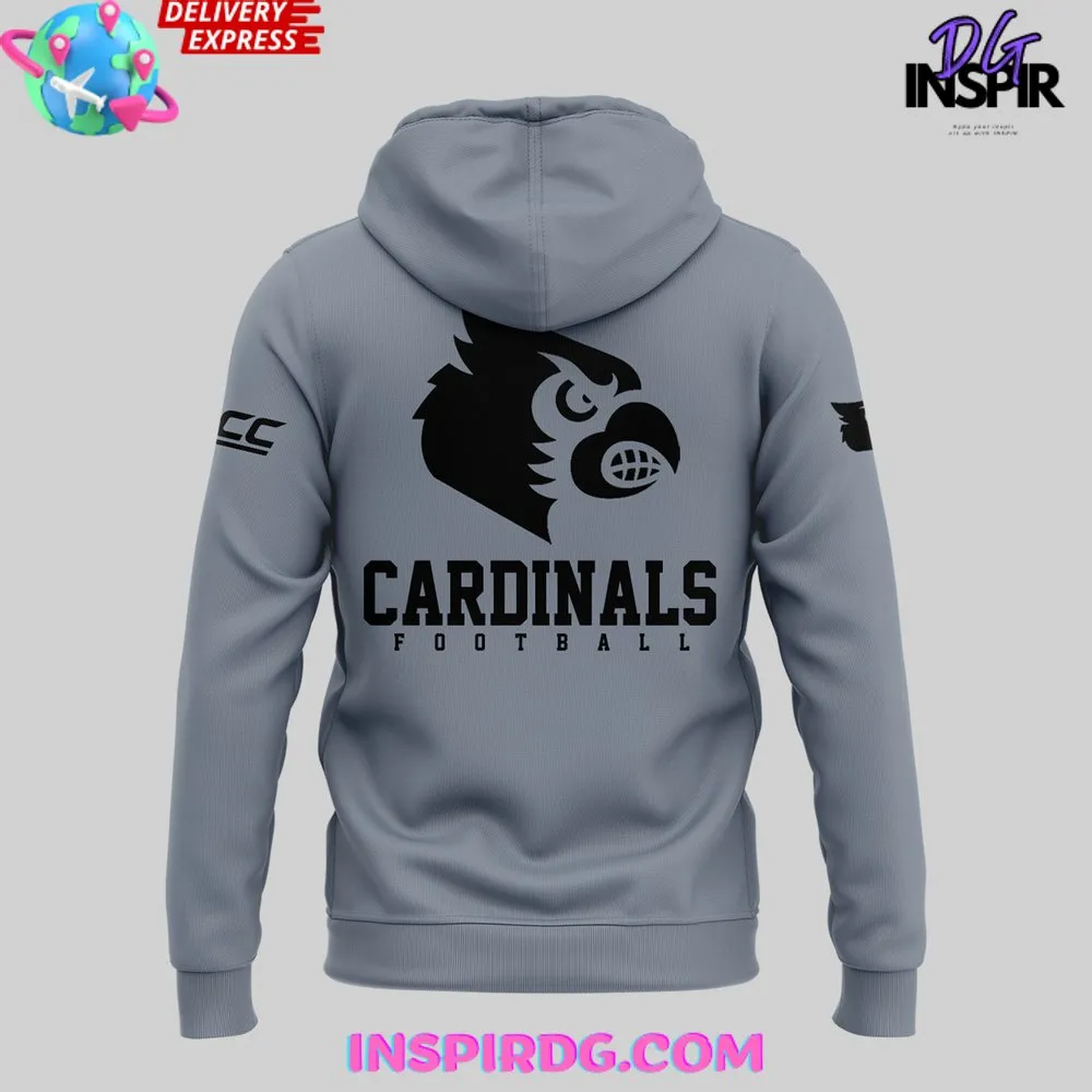 -Louisville Cardinals Football 2024 Grey Hoodie