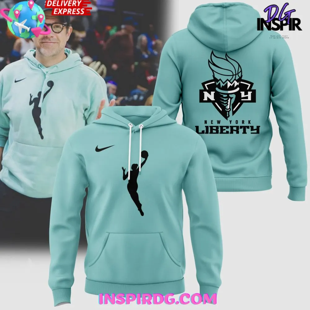 -New York Liberty WNBA Nike Teal 2024 Hoodie