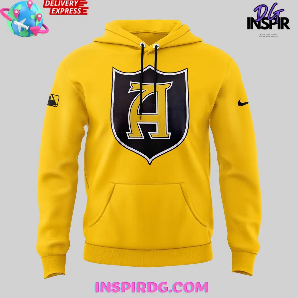 -Yellow Atlanta Braves Inaugural Season 2017 Hoodie