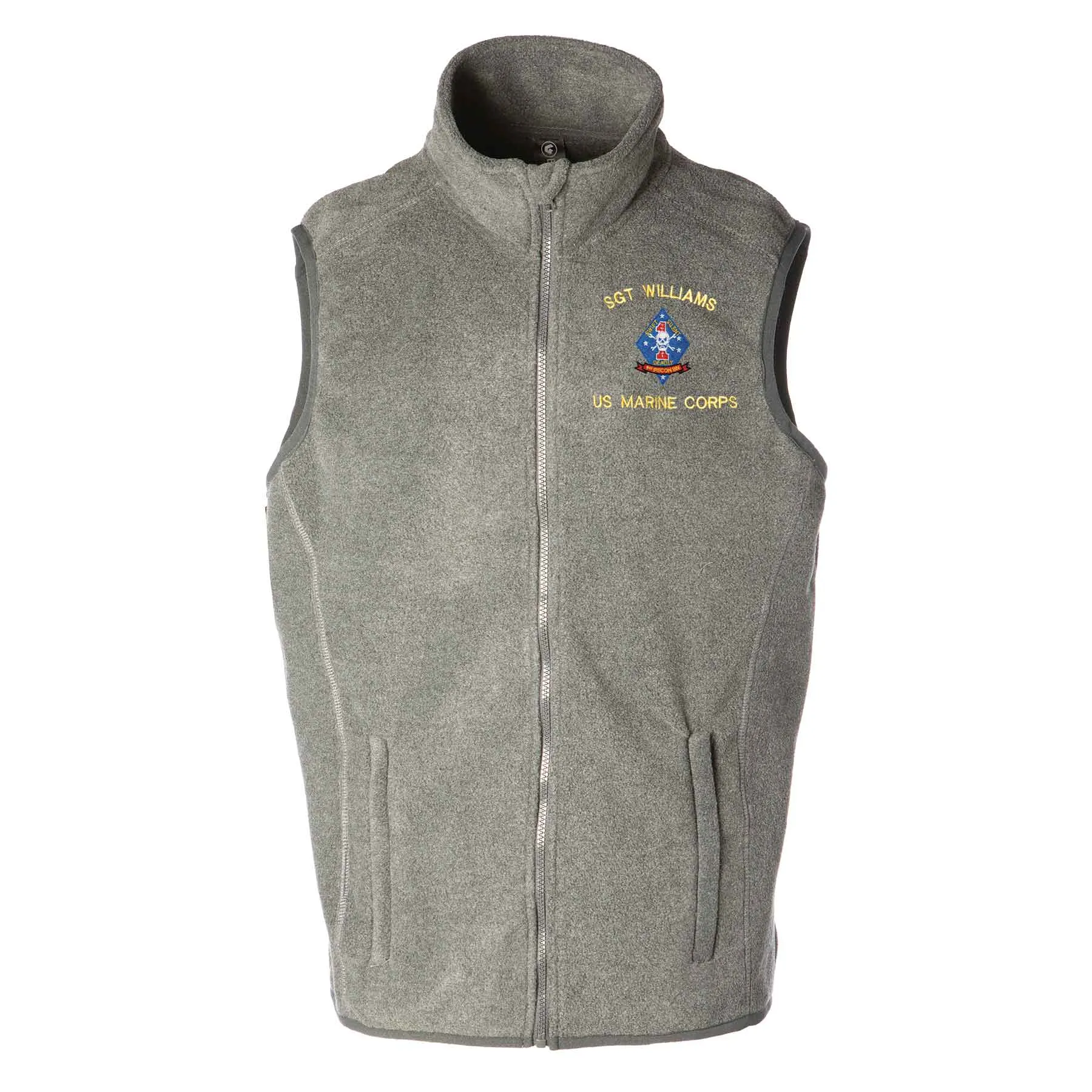 1st Recon Battalion Embroidered Fleece Vest