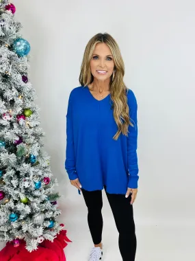 A DAY OFF TUNIC --ROYAL BLUE--RESTOCK ALERT