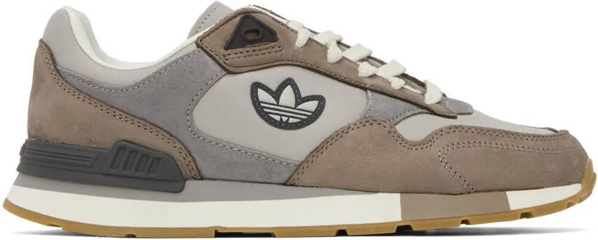 Adidas Originals Taupe & Gray Treziod Sneakers