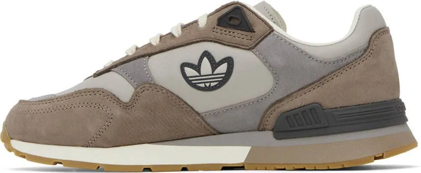 Adidas Originals Taupe & Gray Treziod Sneakers