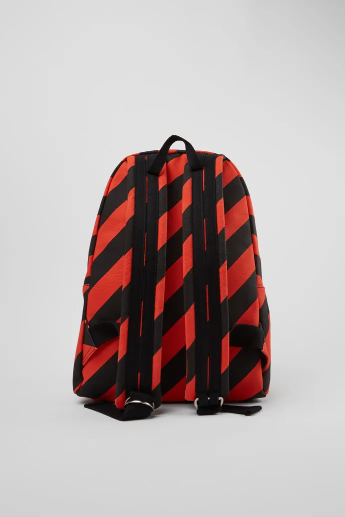 Ado Large black and red recycled cotton backpack