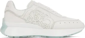 Alexander McQueen White Leather Sneakers