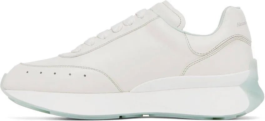 Alexander McQueen White Leather Sneakers