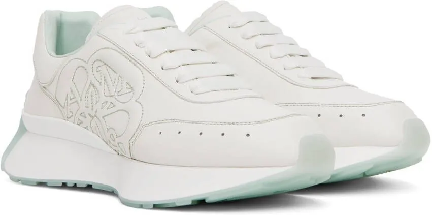 Alexander McQueen White Leather Sneakers