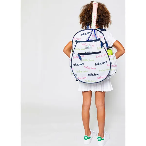 Ame & Lulu Big Love Tennis Backpack, Hello Love