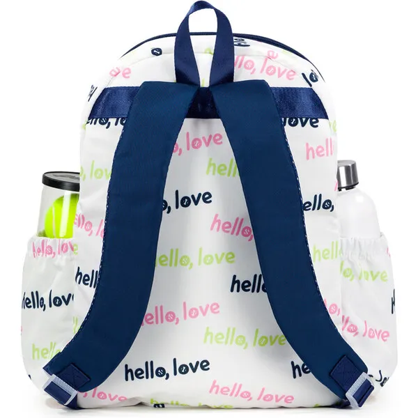 Ame & Lulu Big Love Tennis Backpack, Hello Love