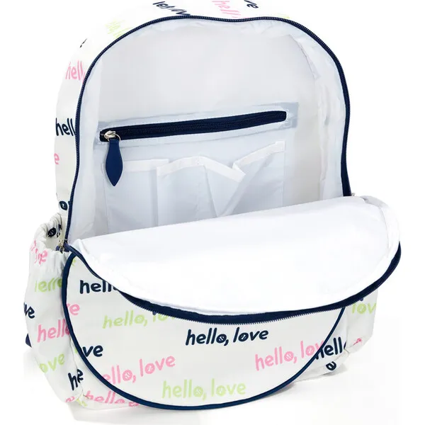 Ame & Lulu Big Love Tennis Backpack, Hello Love