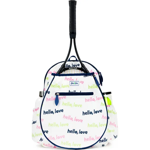 Ame & Lulu Big Love Tennis Backpack, Hello Love