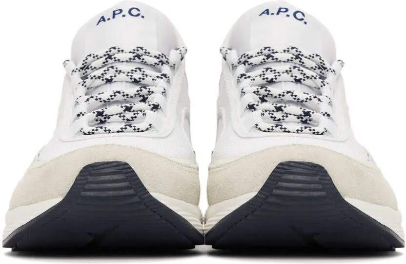 A.P.C. White Run Around Sneakers