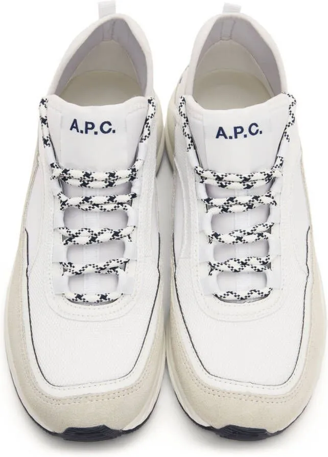 A.P.C. White Run Around Sneakers