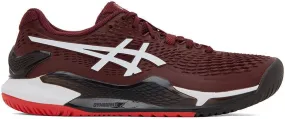 Asics Burgundy Gel-Resolution 9 Sneakers