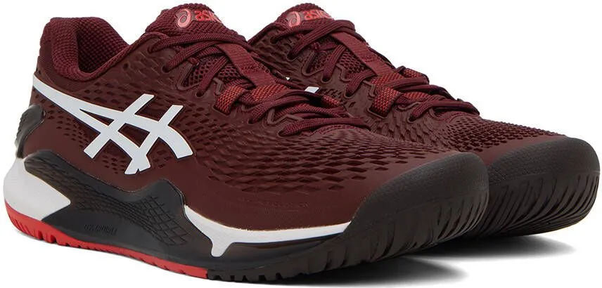 Asics Burgundy Gel-Resolution 9 Sneakers