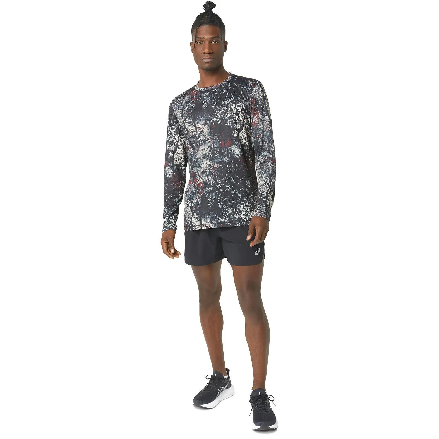 Asics Maglia All Over Print  Ls Top