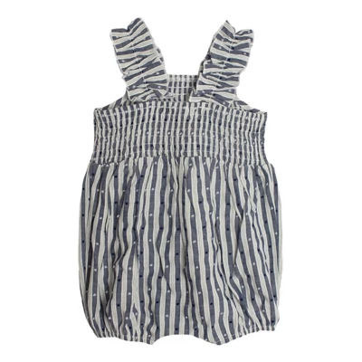 Baby Girls' Mabel + Honey Striped Island Breeze Romper