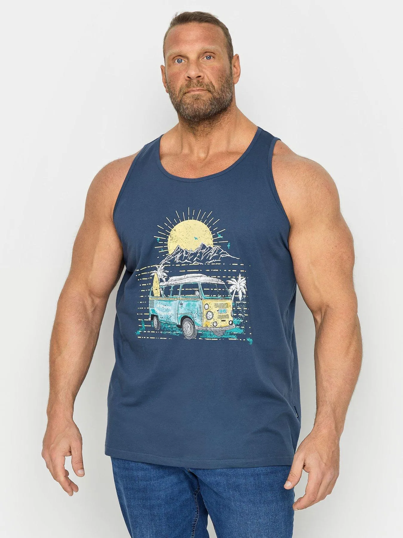 BadRhino Br Embroidered Print Campervan Vest