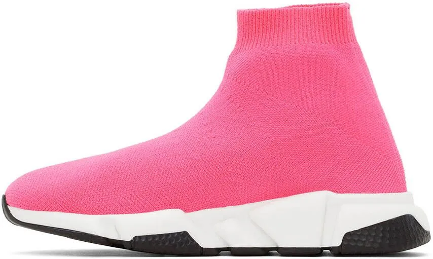 Balenciaga Kids Pink Speed Sneakers