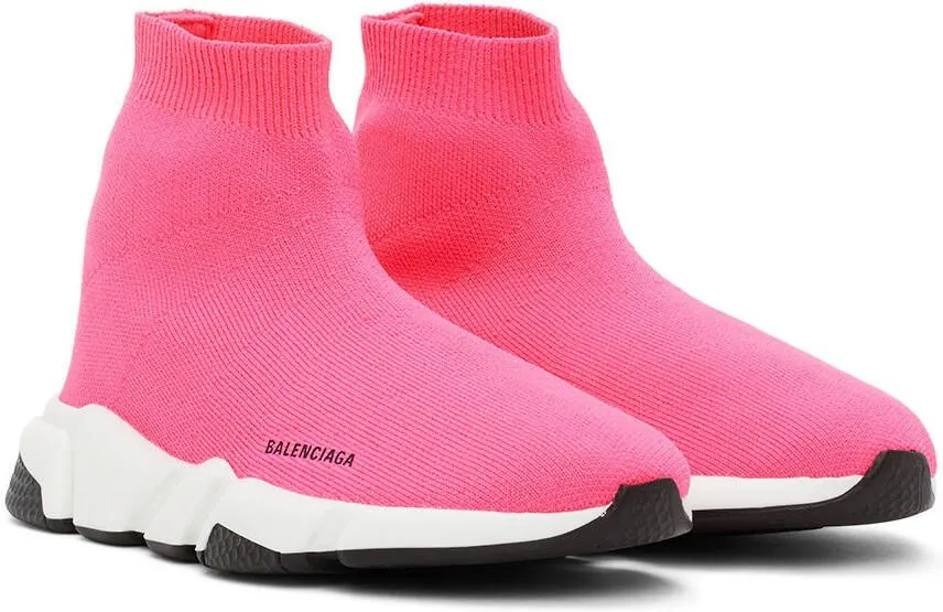 Balenciaga Kids Pink Speed Sneakers