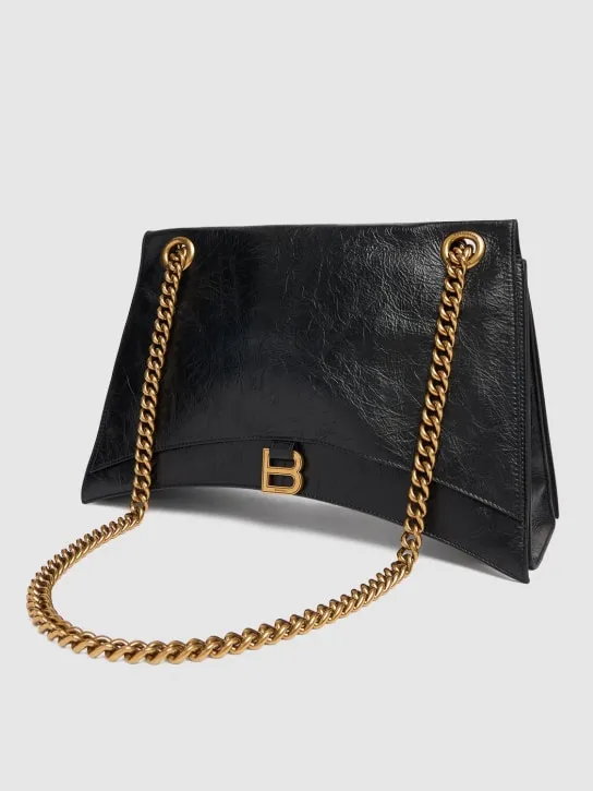 Balenciaga   Large Crush chain leather shoulder bag 