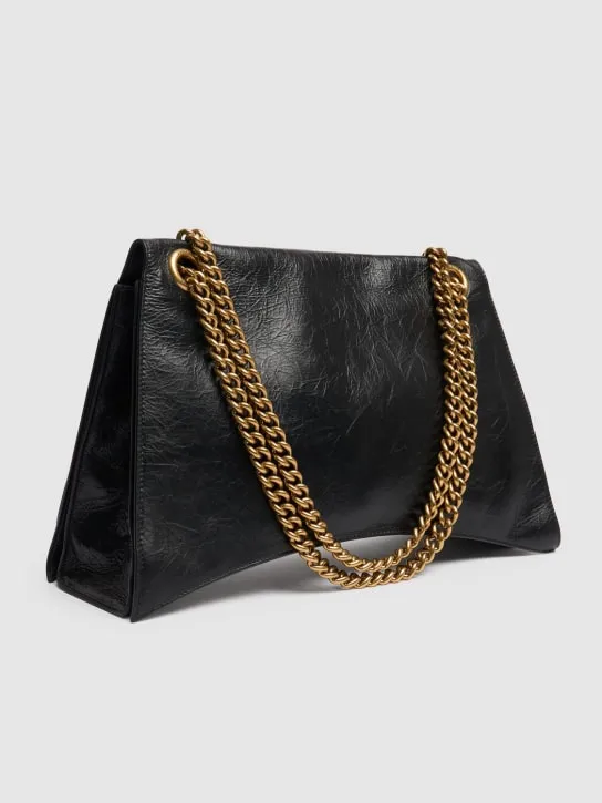 Balenciaga   Large Crush chain leather shoulder bag 