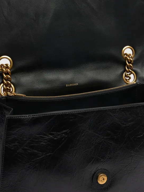 Balenciaga   Large Crush chain leather shoulder bag 