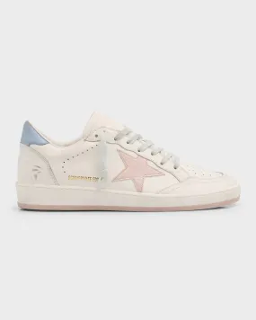 Ballstar Mixed Leather Low-Top Sneakers