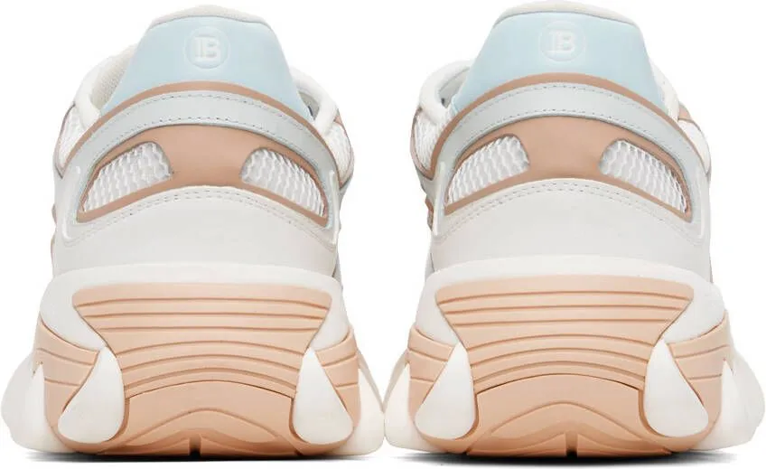 Balmain Blue & White B-East Sneakers