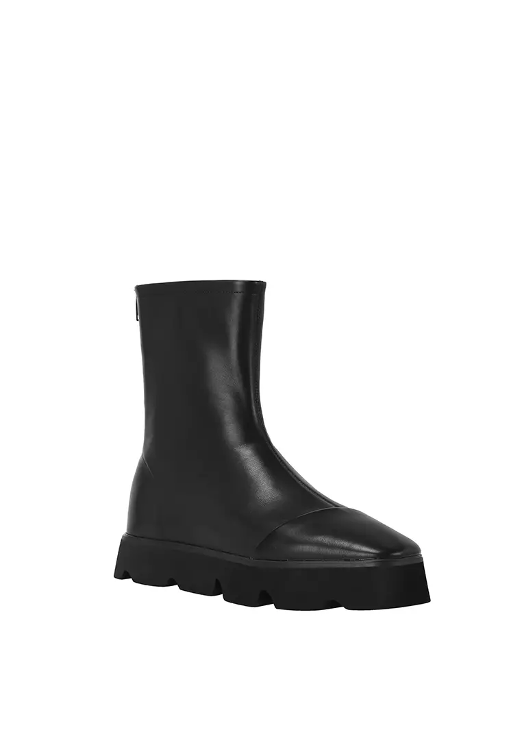 BERACAMY BERACAMY Platform Zip Boot - Black