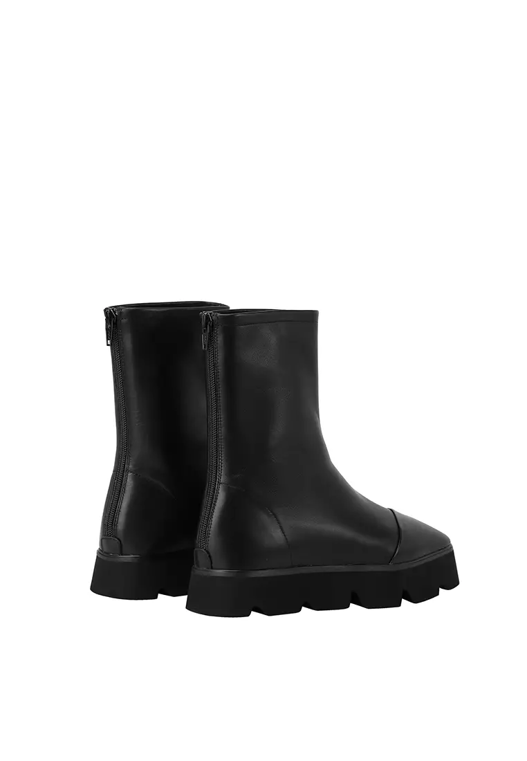 BERACAMY BERACAMY Platform Zip Boot - Black