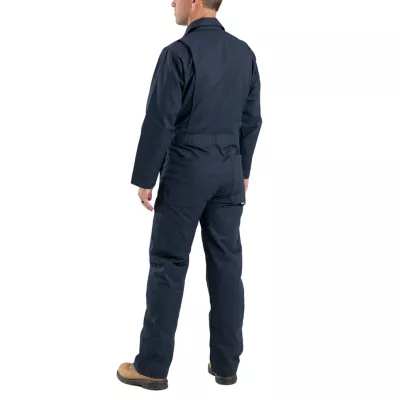 Berne Exhaust Unlined Short Mens Long Sleeve Workwear Coveralls