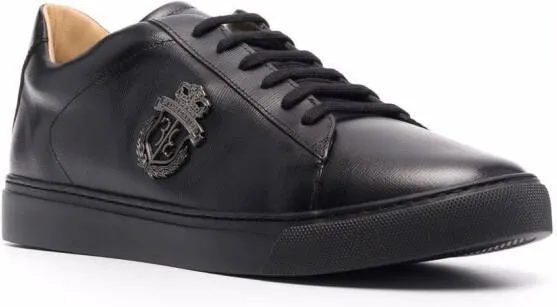 Billionaire Crest low-top sneakers Black