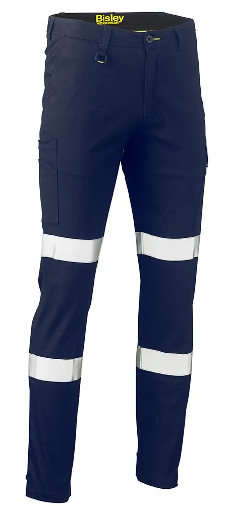 Bisley Workwear BPC6088T Taped Biomotion Recycled Cargo Work Pant - Navy - 72R