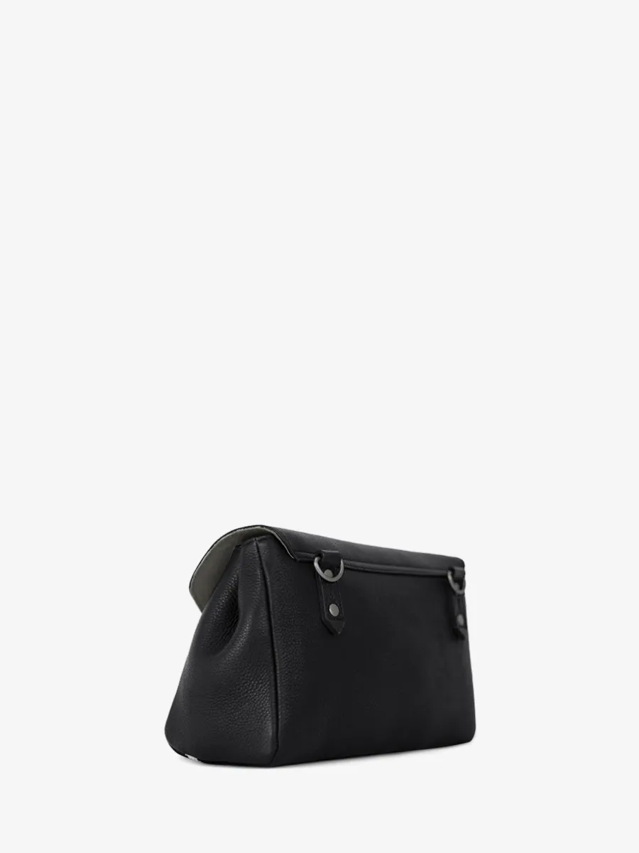 Black Leather Cross-body Bag for Women - Suzon M Allure Black | PAUL MARIUS