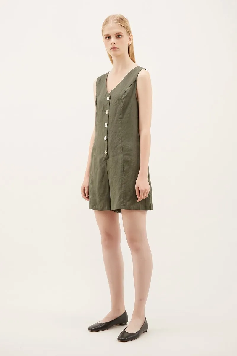 Blayne Linen Romper