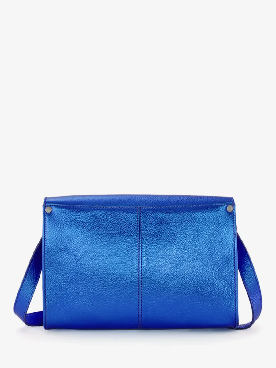 Blue Leather Cross-body Bag for Women - L'Indispensable Electric Blue | PAUL MARIUS