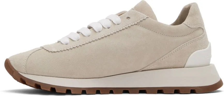 Brunello Cucinelli Grey Suede Sneakers