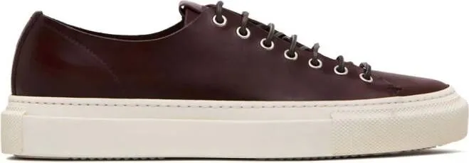 Buttero lace-fastening leather sneakers Brown