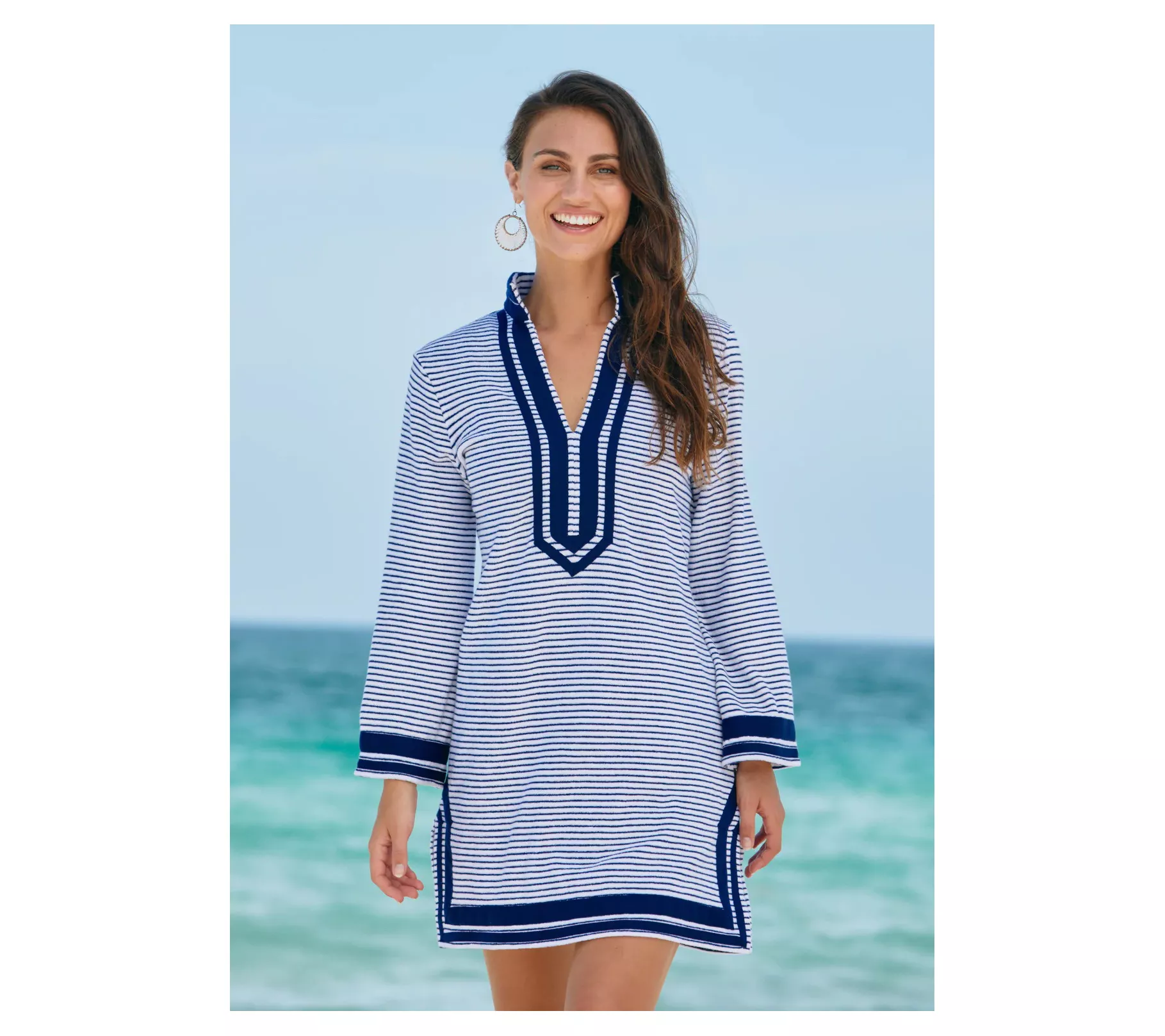 Cabana Life Long Sleeve Terry Tunic UPF 50