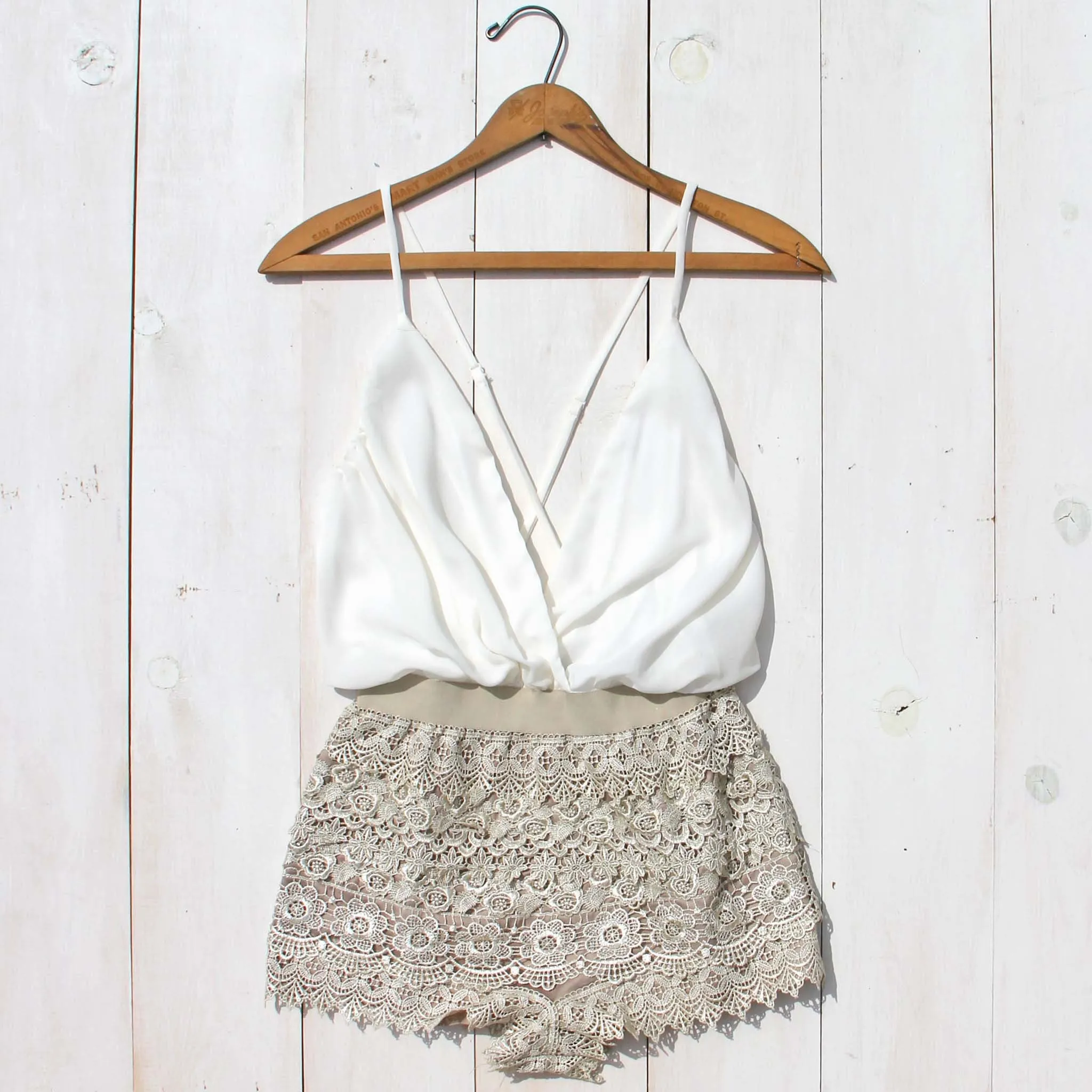 Caravan Romper in White