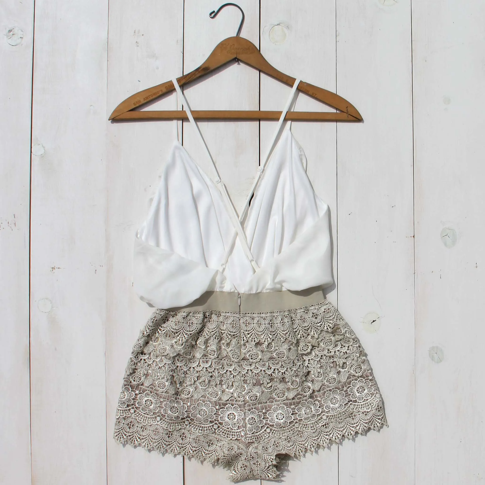 Caravan Romper in White