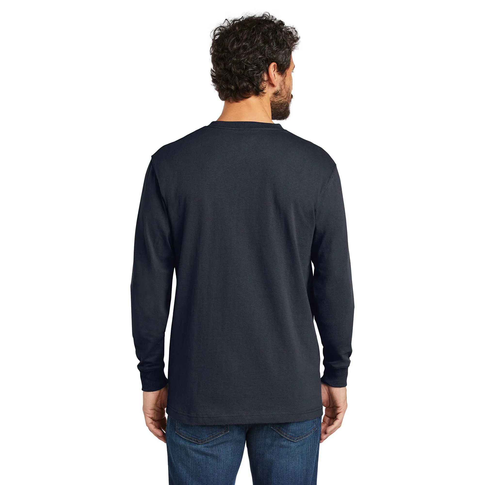 Carhartt K126 Workwear Pocket Long Sleeve T-Shirt - Navy