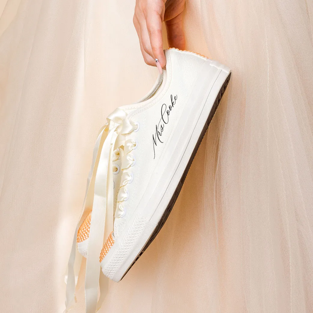 Champagne Pearl Bridal Converse