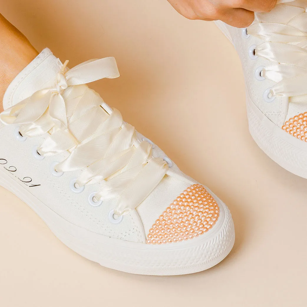 Champagne Pearl Bridal Converse