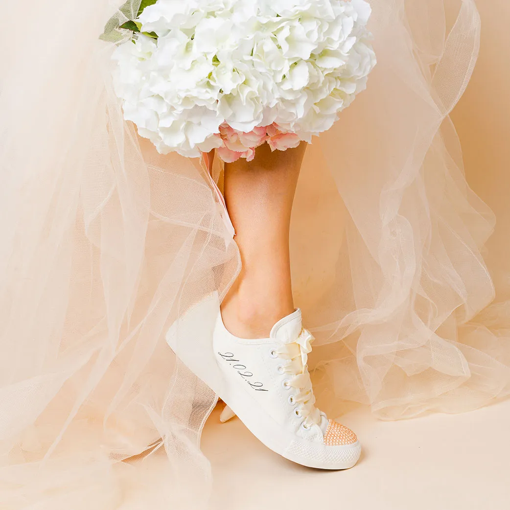 Champagne Pearl Bridal Converse