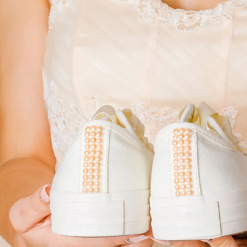 Champagne Pearl Bridal Converse